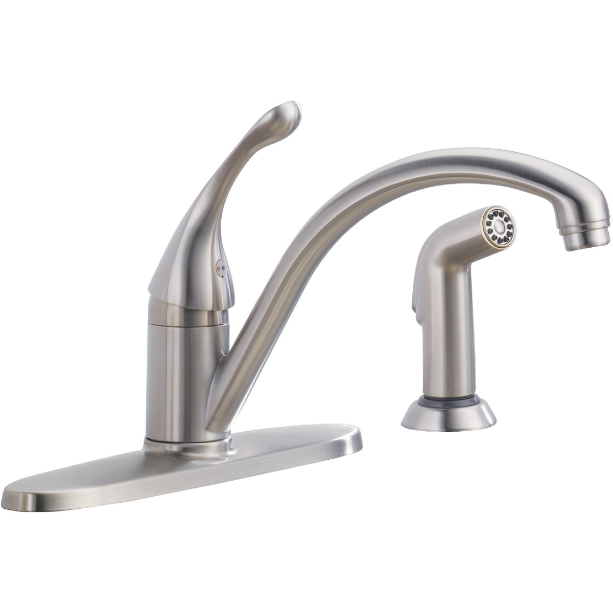 1H SS KIT FAUCET W/SPRY - 440-SS-DST by Delta Faucet Co