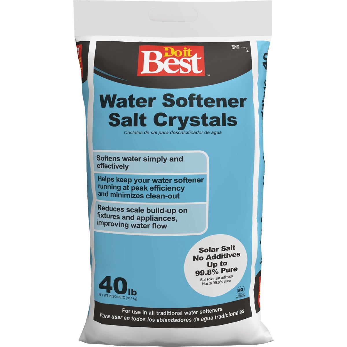 40LB X-CRS SOFTENER SALT - 34910 by North American Salt