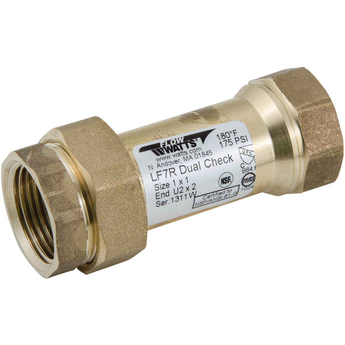 3/4" CHECK VALVE - LF7-UC-2 3/4" by Watts Regulator Co