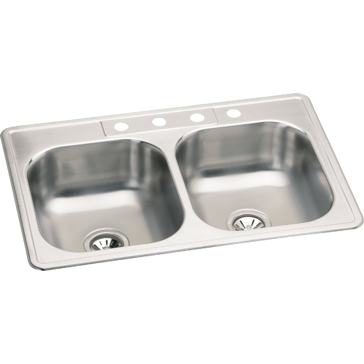 7" SS DOUBLE-BOWL SINK - NBC33224 by Elkay Neptune