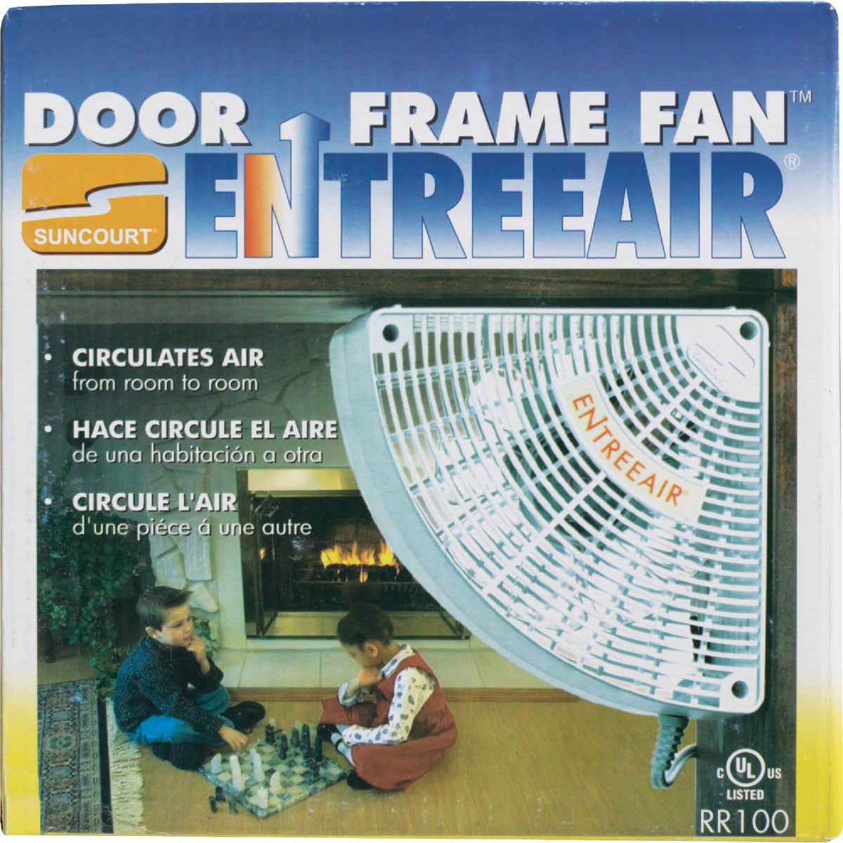 WHT DOOR FRAME FAN - FANN-WH by Meeco Mfg