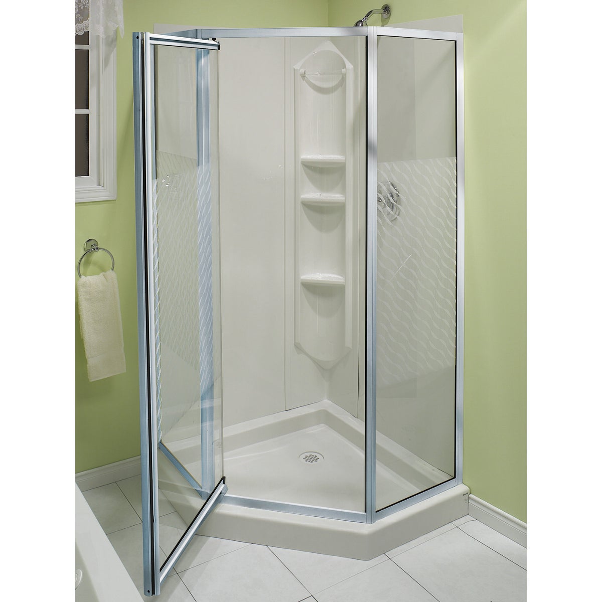 CHROME NEO-ANGLE SHOWER - 101694-084 by Maax Bath