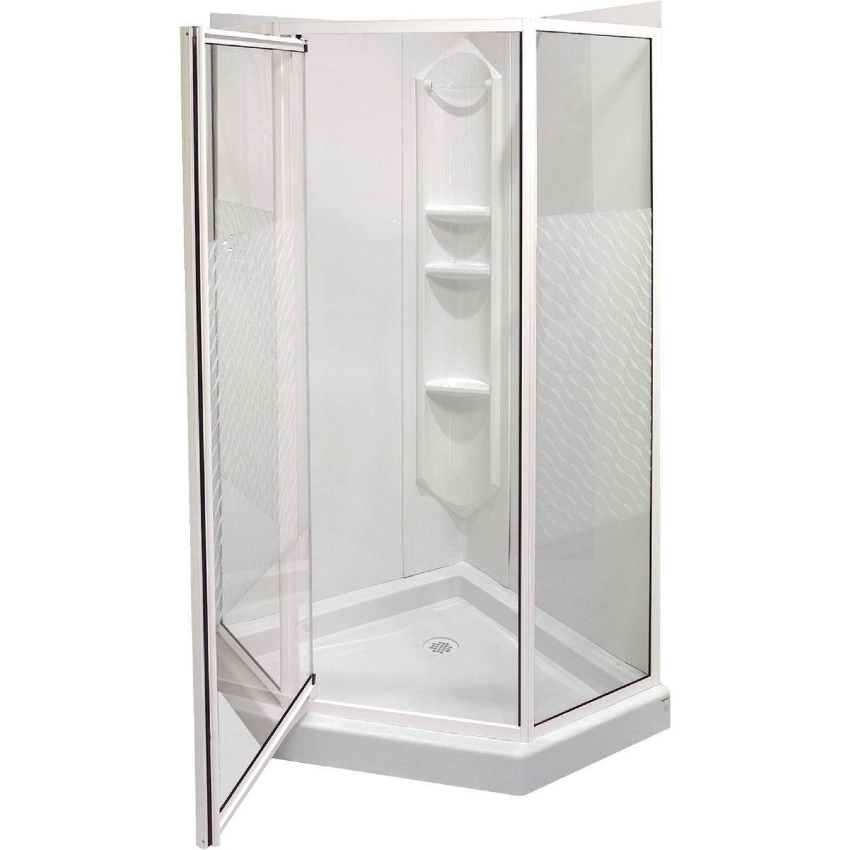 WHITE NEO-ANGLE SHOWER - 101694-001 by Maax Bath