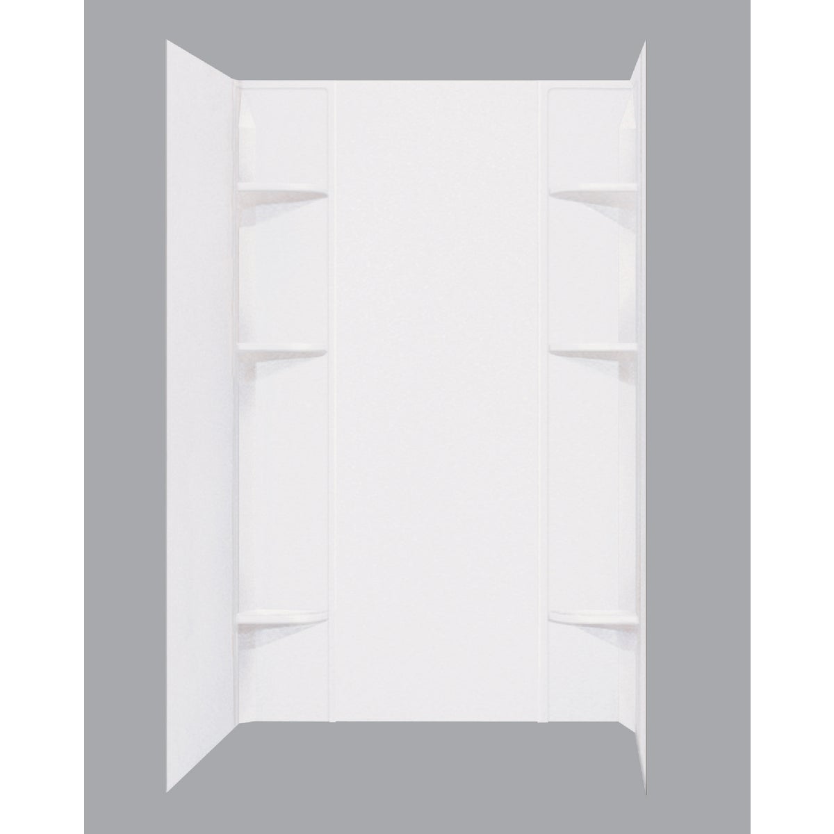 WHITE SHOWER WALL SET - 260WHT by E L Mustee