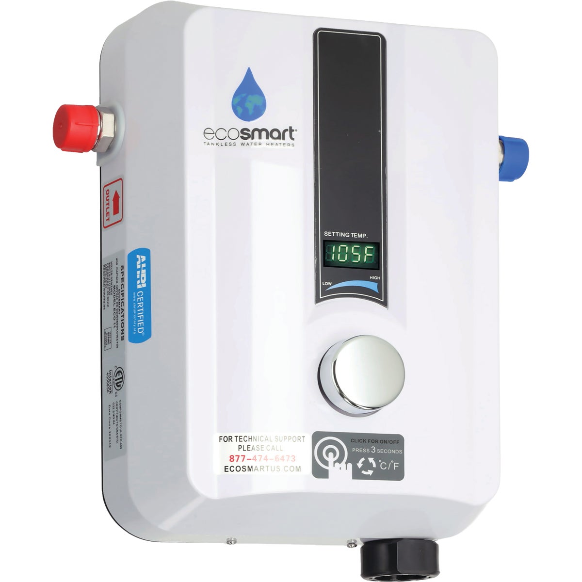 11.3KW TNKLSS H20 HEATER - ECO 11 by Ecosmart