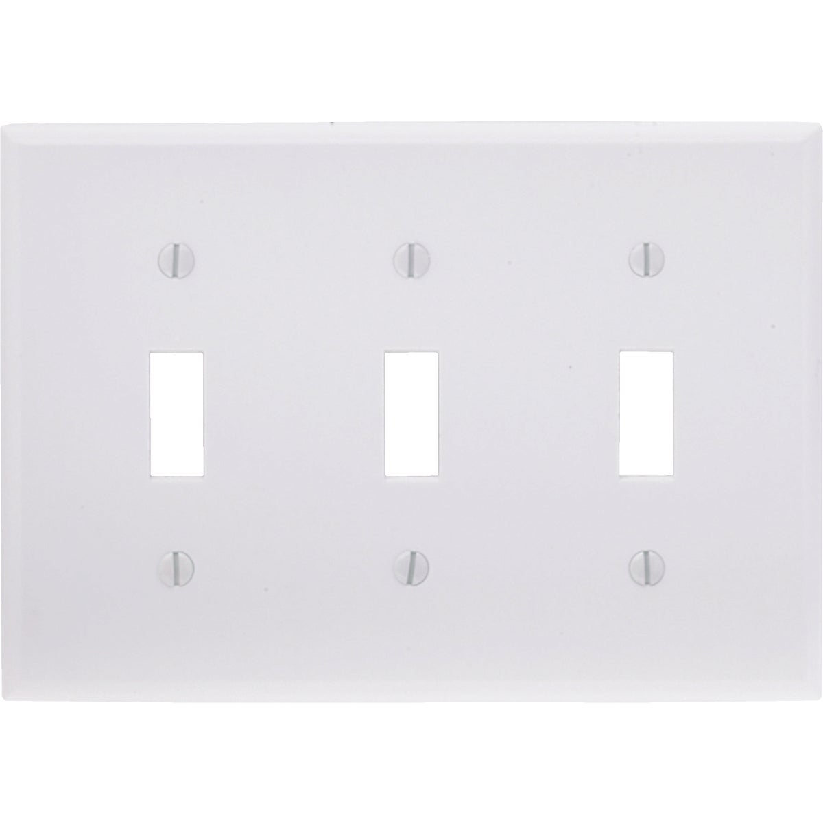 WHT 3-TOGGLE WALL PLATE - 88011 by Leviton Mfg Co