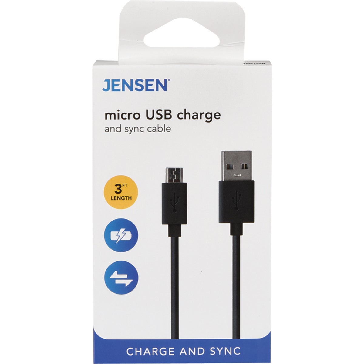 3FT MICRO USB/SYNC CABLE - AH732BR by Audiovox Accessories