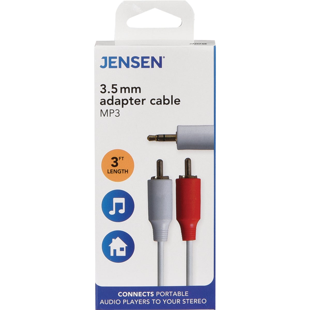 3FT STEREO ADAPTER CABLE - AH745R by Audiovox Accessories