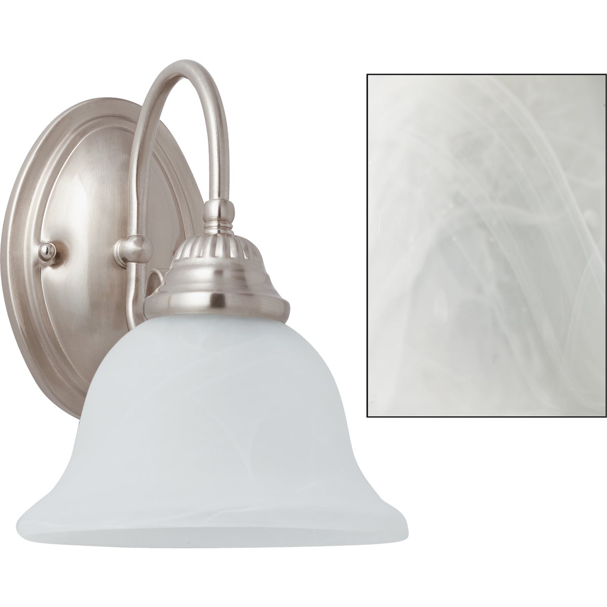 1 BULB BN WALK FIXTURE - IWF20A01BN by Canarm Gs