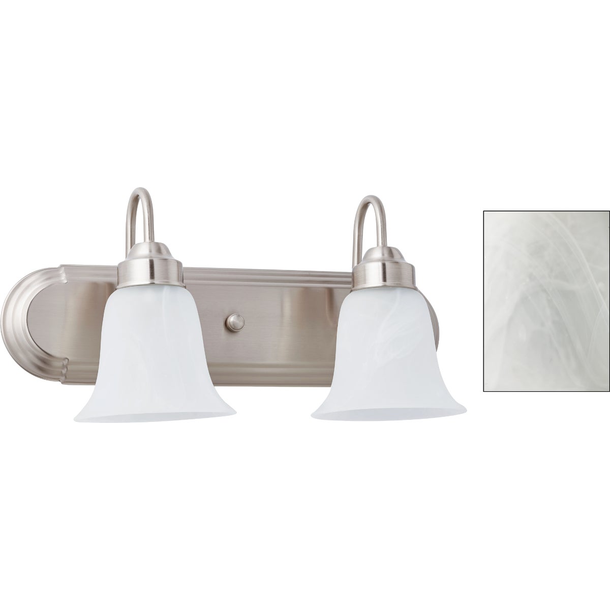 2 BULB BN WALL FIXTURE