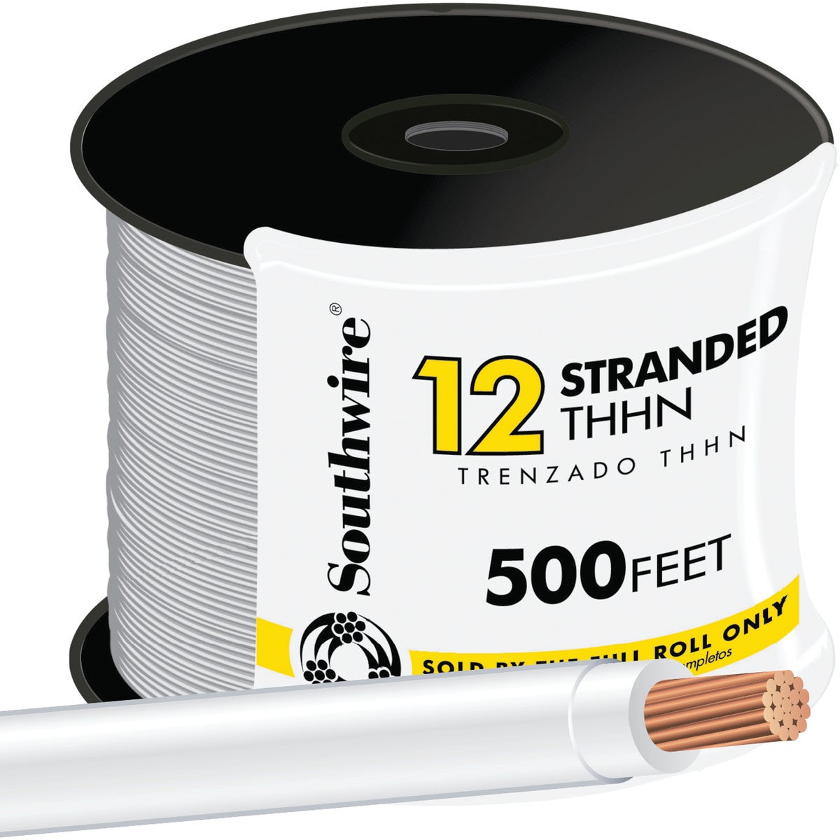 500' 12STR WHT THHN WIRE - 22965858 by Southwire Company