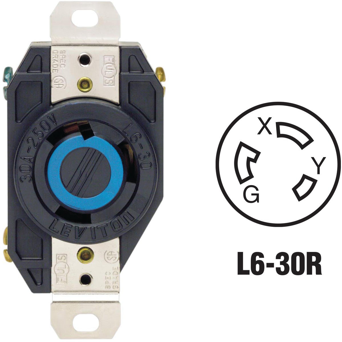 LOCKING OUTLET - 065-02620-000 by Leviton Mfg Co