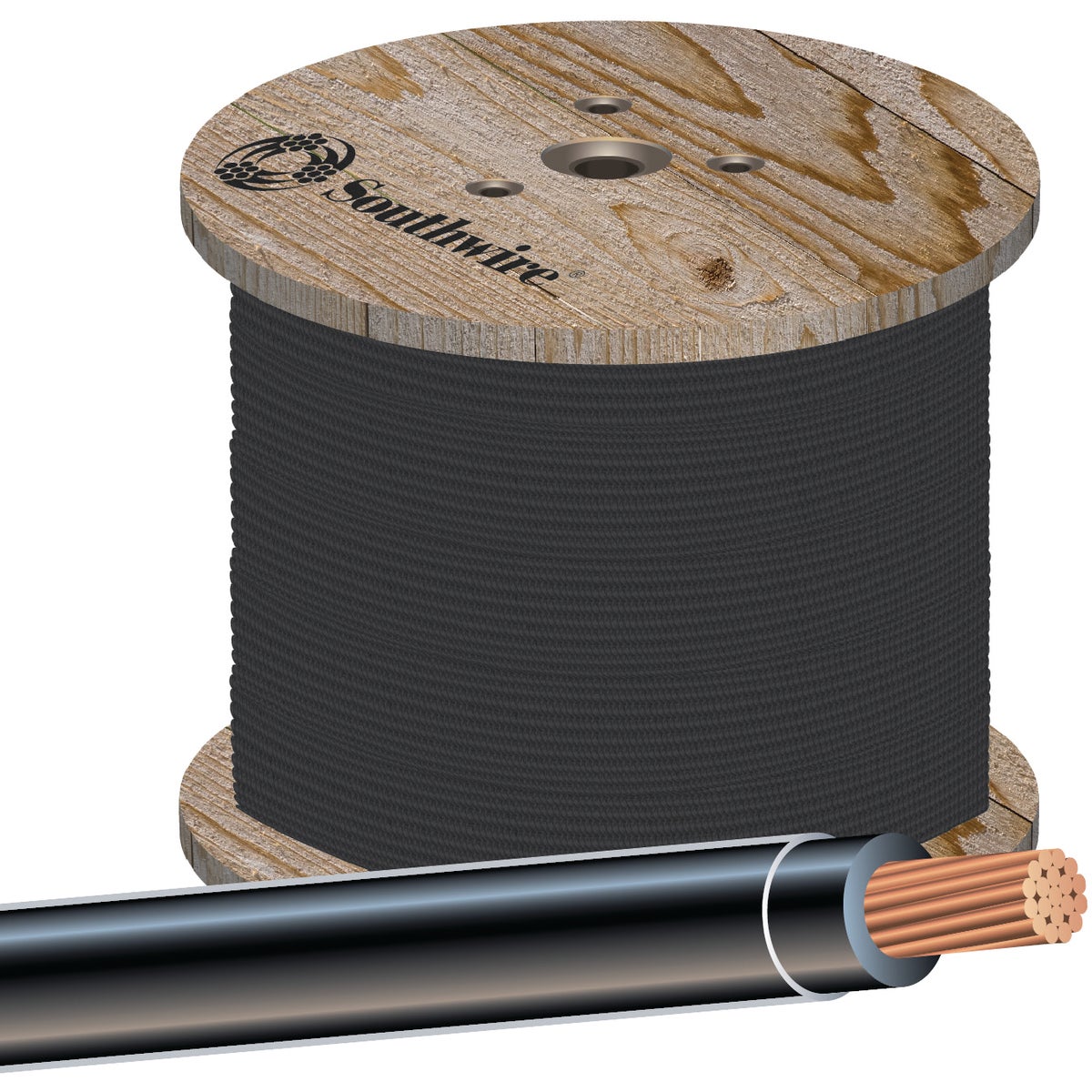 500' 14STR BLK THHN WIRE - 22955958 by Southwire Company