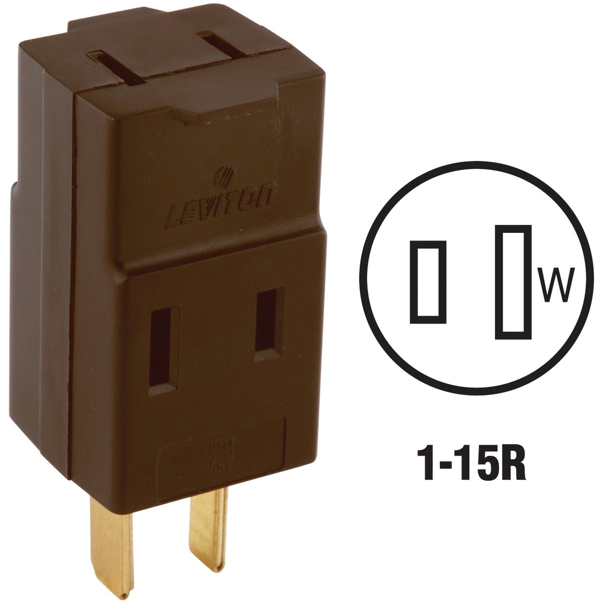 BRN POLARIZED CUBE TAP - 531 by Leviton Mfg Co