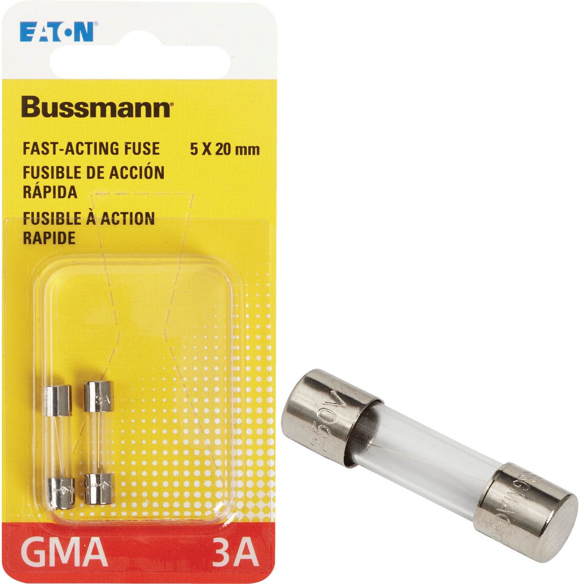 3A FAST ACTING FUSE - BP/GMA-3A by Bussmann Cooper