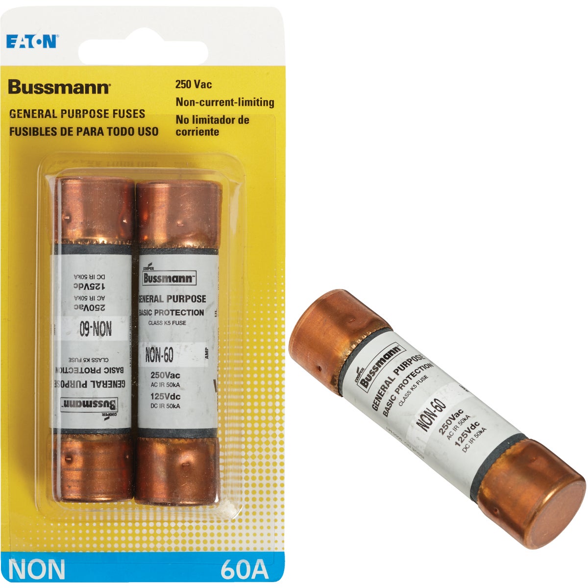 60A NON CARTRIDGE FUSE - BP/NON-60 by Bussmann Cooper