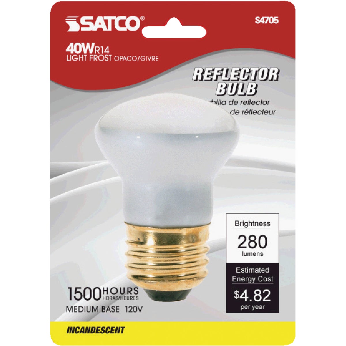 40W CLR MED TRACK BULB - 25776 40R14/CD by G E Lighting