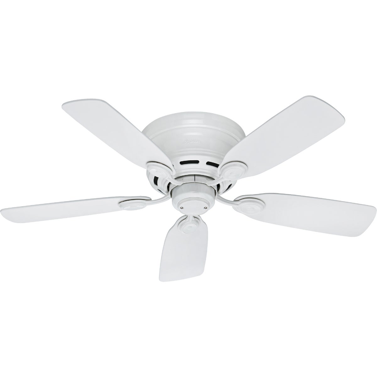 42" White Ceiling Fan - 23866 by Hunter Fan Co