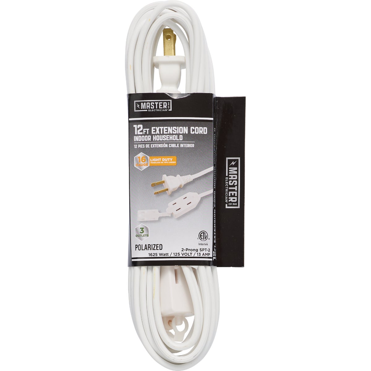 12' 16/2 WHITE EXT CORD - IN-PT2162-12X-WH by Do it Best