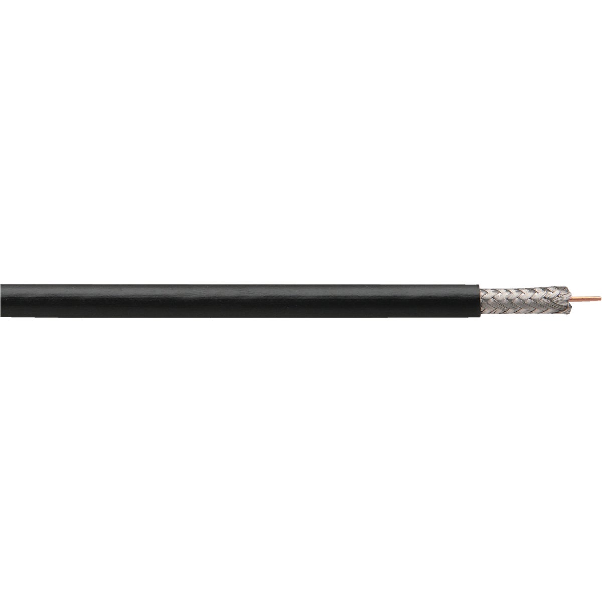 RG6U BLACK COAX CABLE - 92001-46-08 by Woods Wire Coleman
