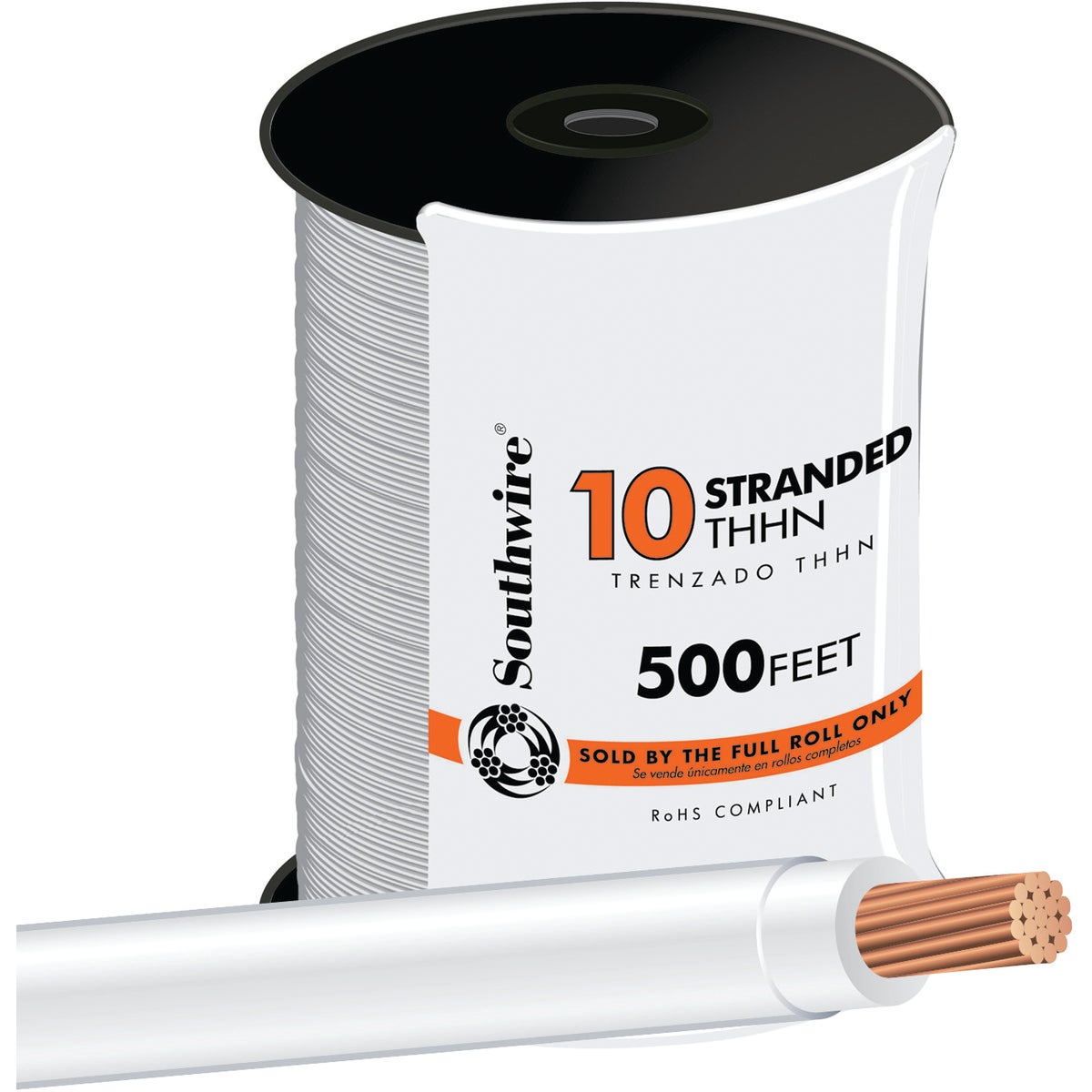 500' 10STR WHT THHN WIRE - 22974057 by Southwire Company