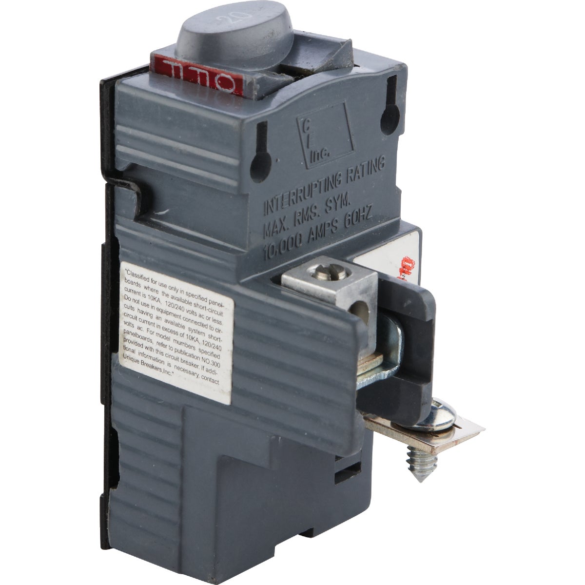 20A SP CIRCUIT BREAKER - UBIP120 by Connecticut Electric