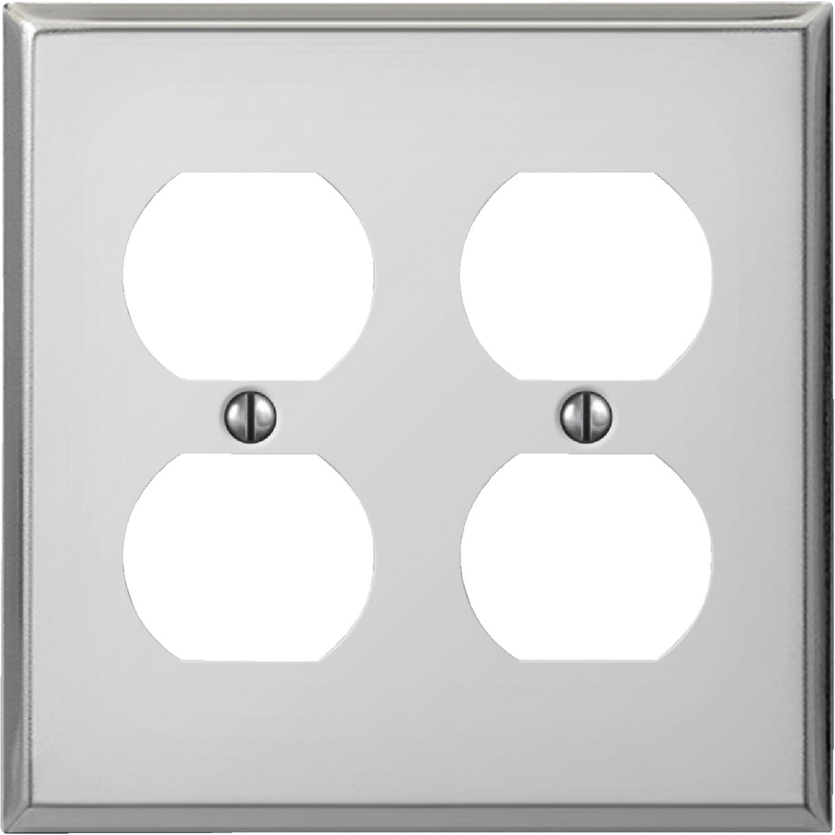 CHR DBL OUTLT WALL PLATE - 8CS118 by Jackson Deerfield Mf