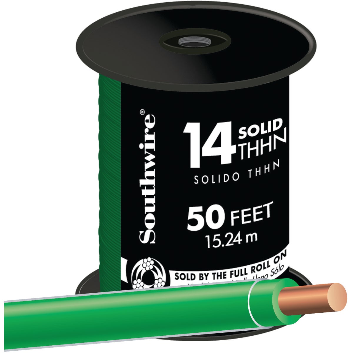 50' 14SOL GRN THHN WIRE - 11583217 by Southwire Company