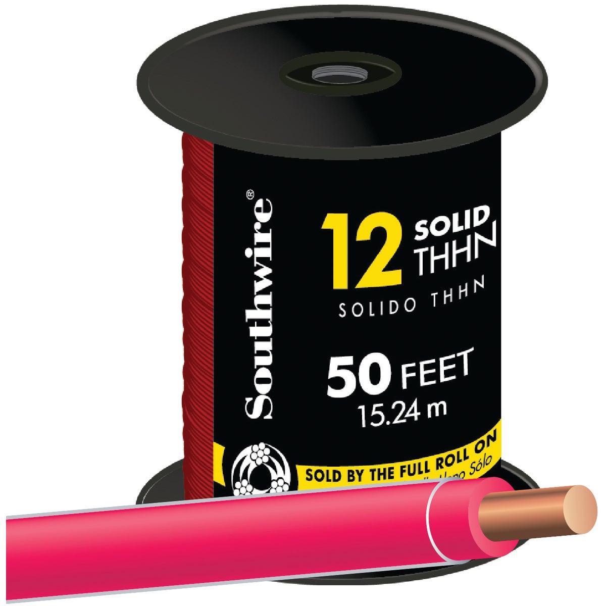 50' 12SOL RED THHN WIRE - 11589917 by Southwire Company