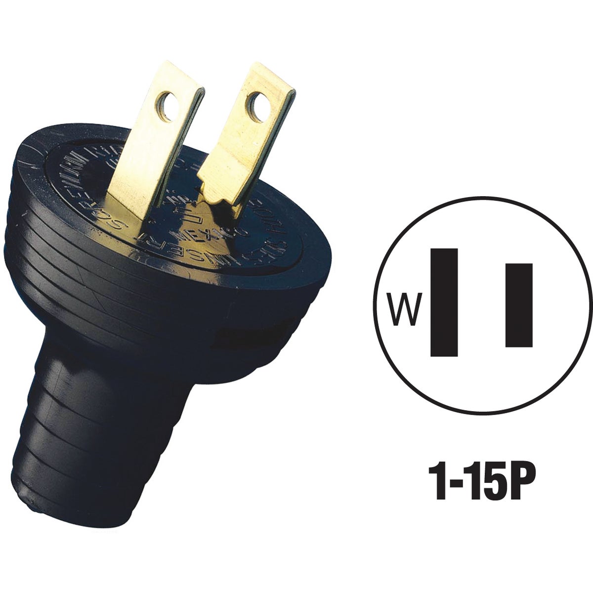 BLK CORD PLUG - 48642 by Leviton Mfg Co