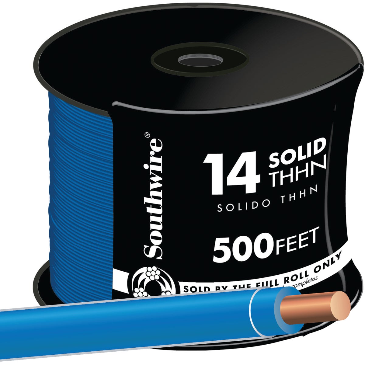 500' 14SOL BLU THHN WIRE - 11582458 by Southwire Company