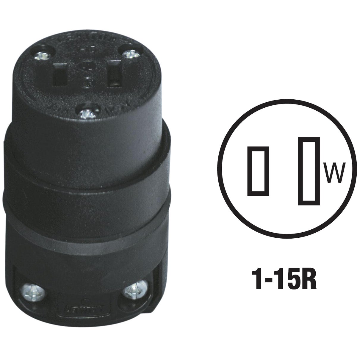 BLK CORD CONNECTOR - 115CR by Leviton Mfg Co