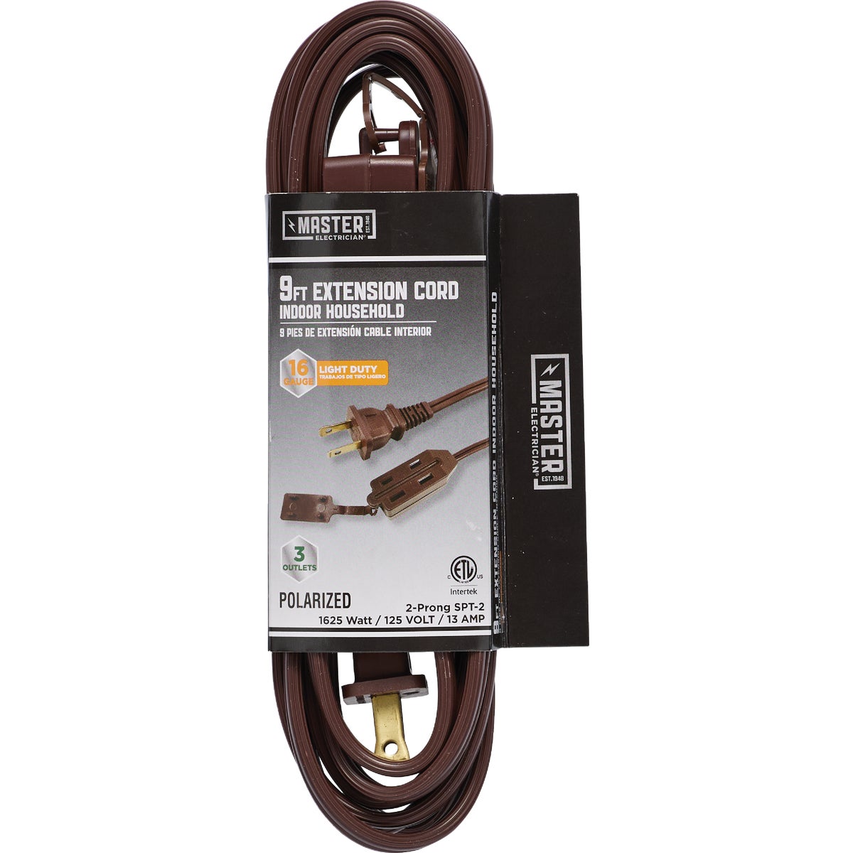 9' 16/2 BROWN EXT CORD - IN-PT2162-09X-BR by Do it Best