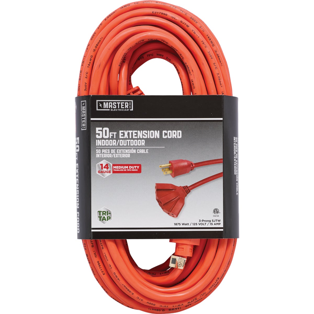 50' 14/3 TRIPLE TAP CORD - 550826 by Coleman Cable Import