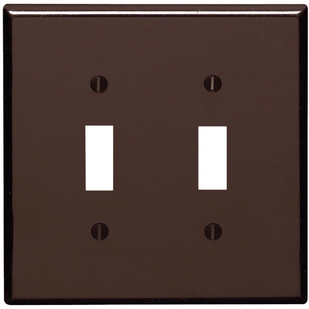 BRN 2-TOGGLE WALL PLATE - 85109 by Leviton Mfg Co