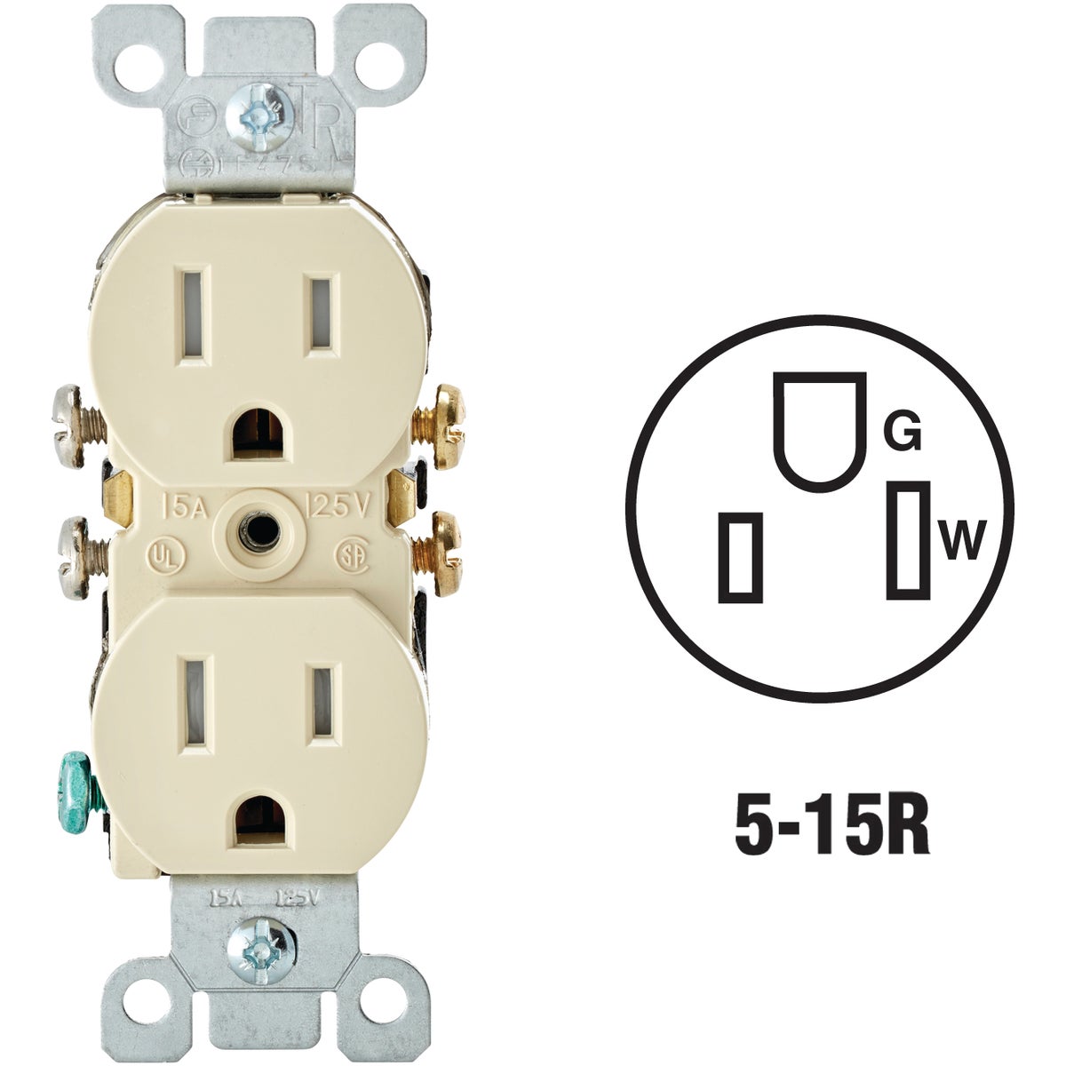 IV DUPLEX TAMPER OUTLET - N01-T5320-00I by Leviton Mfg Co