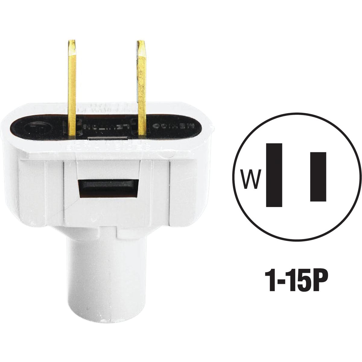 WHT CORD PLUG - 87648643W by Leviton Mfg Co
