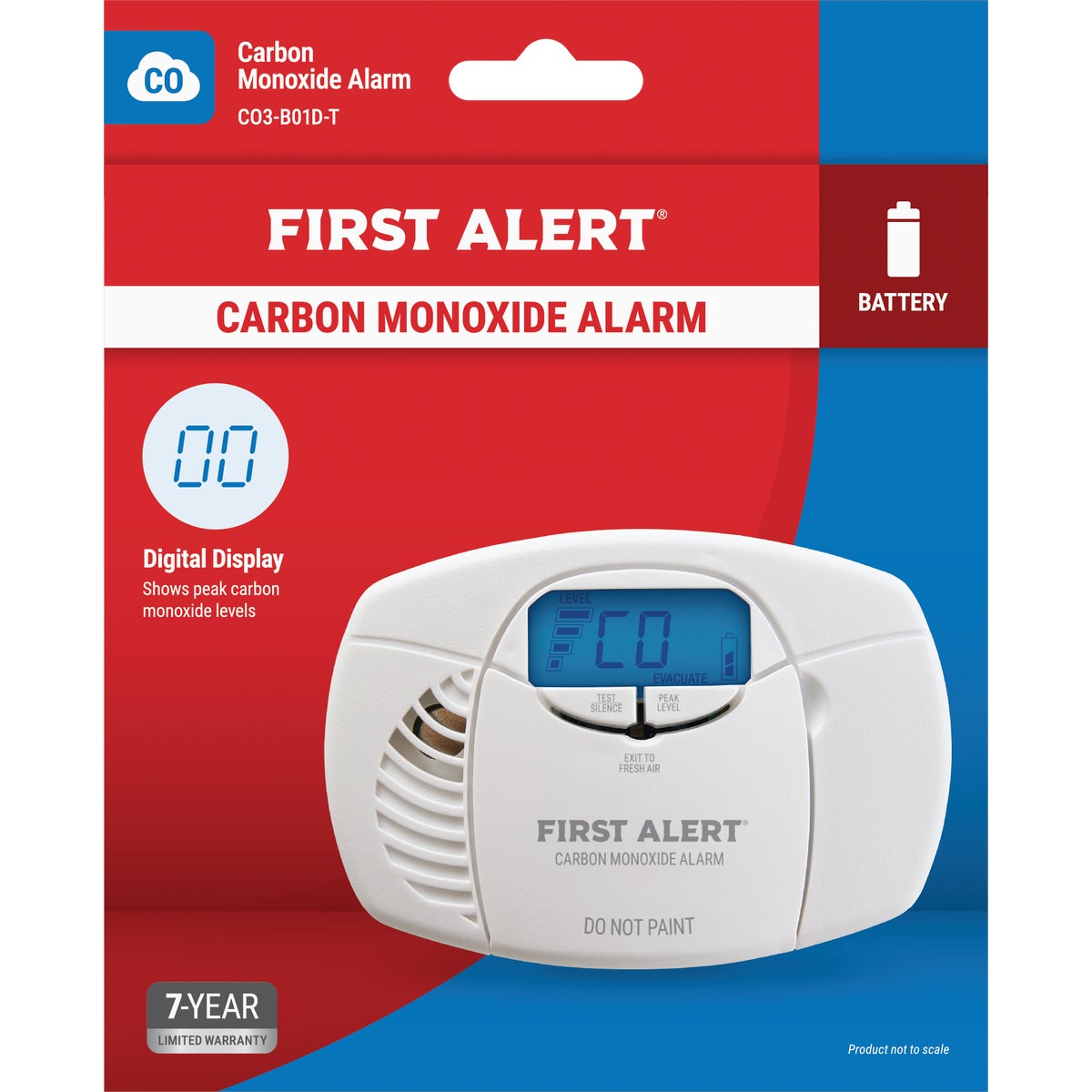 BATTERY CO ALARM - CO410 by First Alert  Jarden