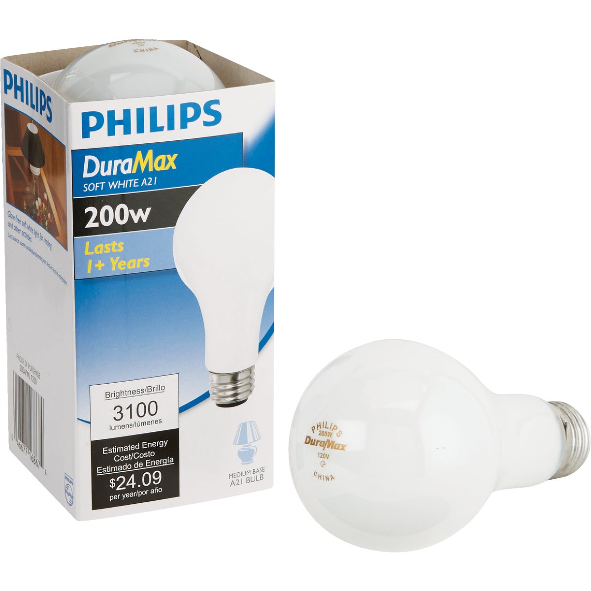 200W SW LIGHT BULB - 44534 200A/W by G E Lighting