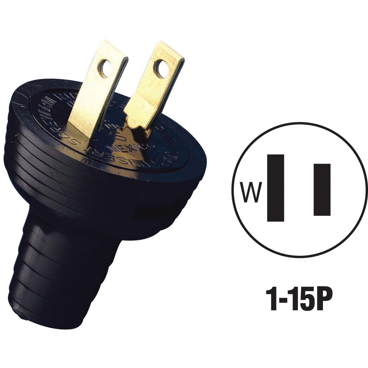 BLK CORD PLUG - 87548642 by Leviton Mfg Co