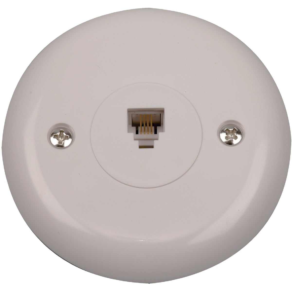 WHT ROUND PHONE JACK - TP248WHRV by Audiovox Accessories
