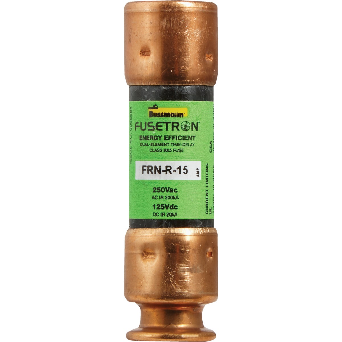 15A CARTRIDGE FUSE - FRN-R-15 by Bussmann Cooper