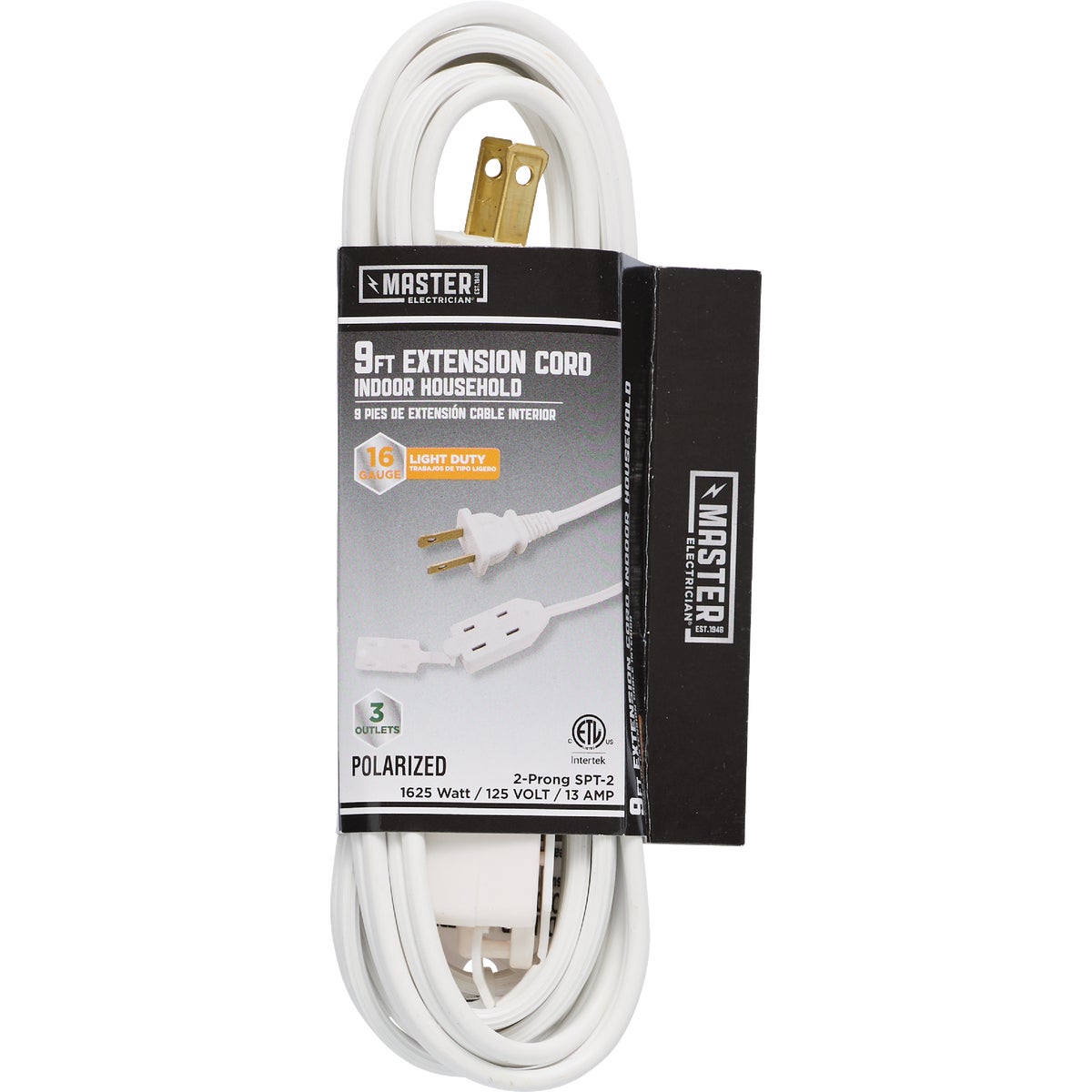 9' 16/2 WHITE EXT CORD - IN-PT2162-09X-WH by Do it Best