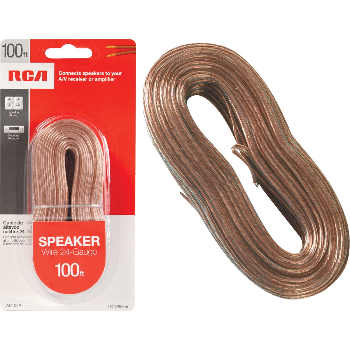 100' 24/2 SPEAKER WIRE - AH100R by Audiovox Accessories