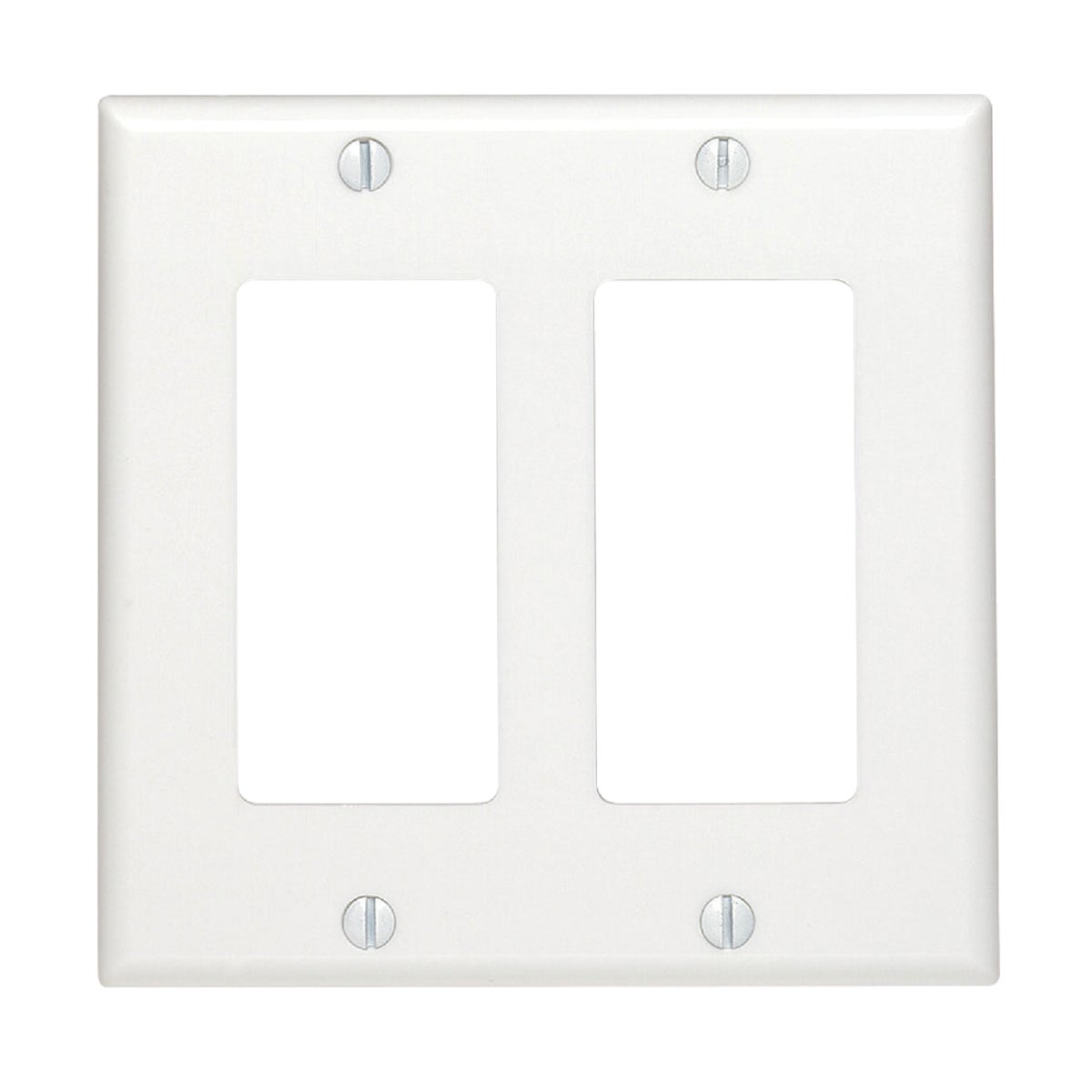 WHT 2-GFI WALL PLATE - 80409W by Leviton Mfg Co