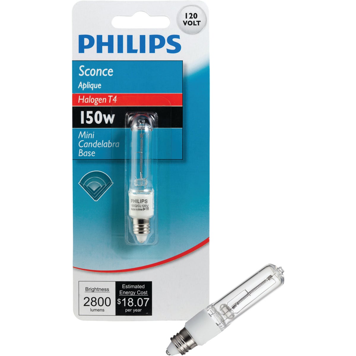 150W CLR HALOGEN BULB - 19386 Q150CL/MC/CP by G E Lighting