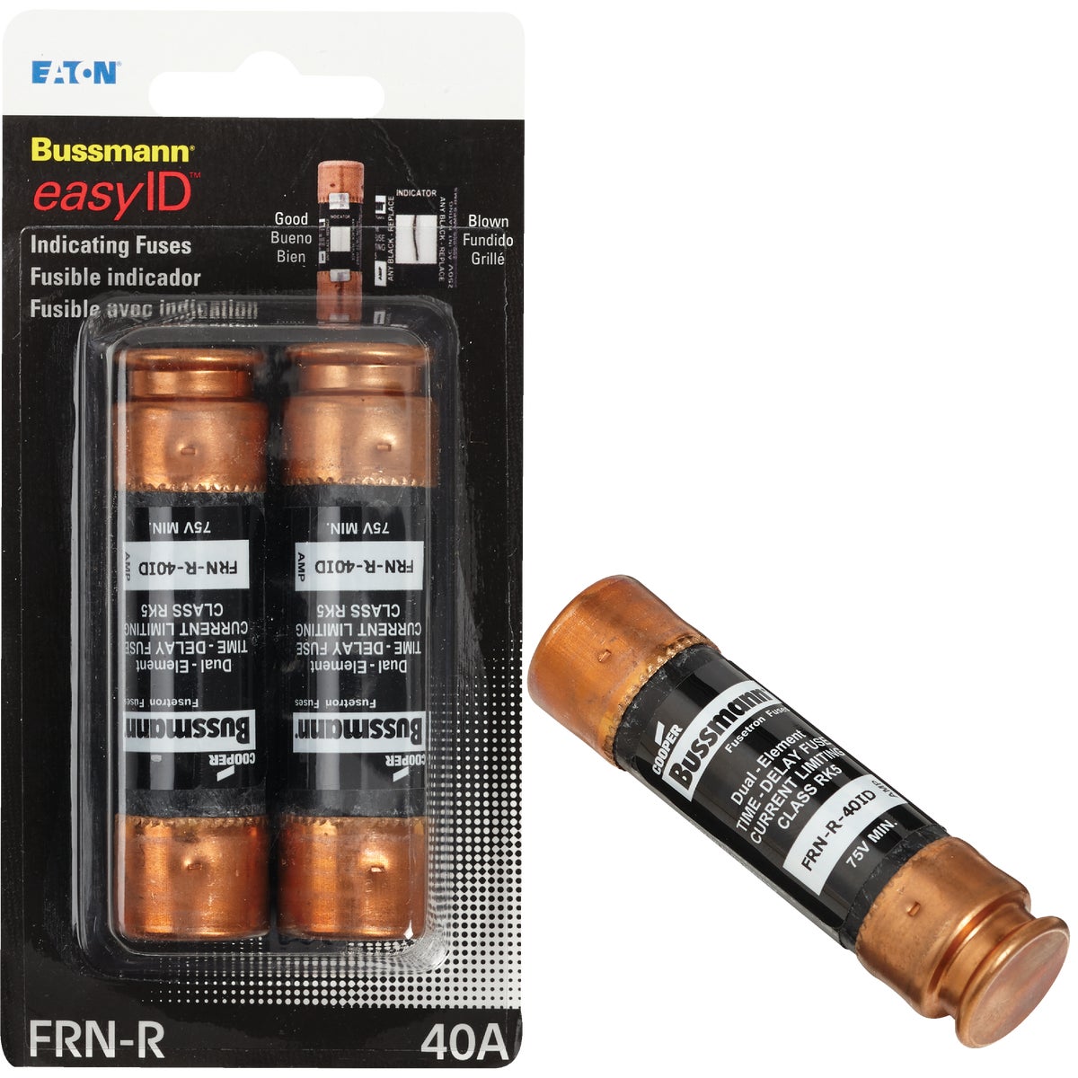 2PK 40A FRNR EASYID FUSE - BP/FRNR-40ID by Bussmann Cooper