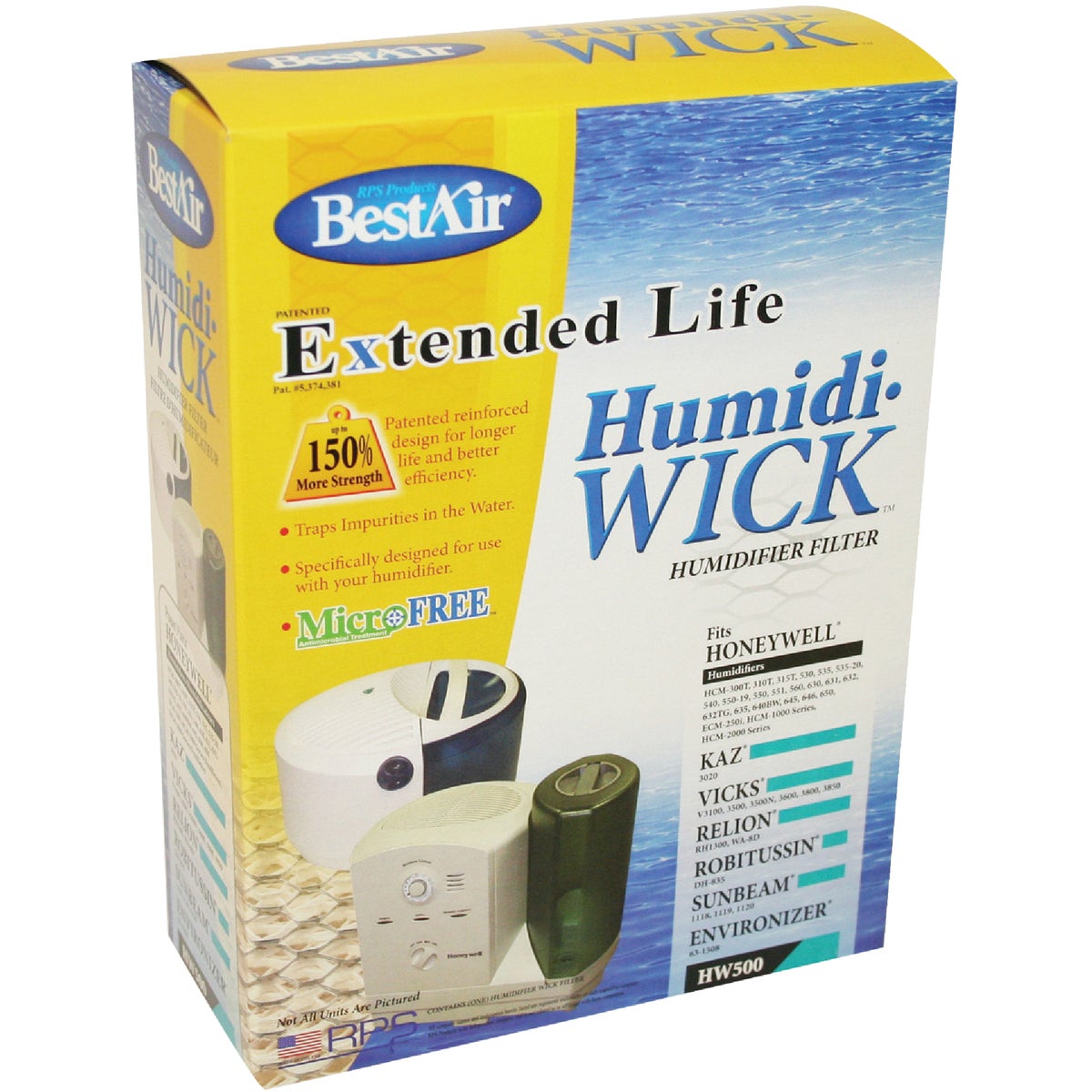 HUMIDIFIER WICK FILTER - HW500 by Rps Products Inc