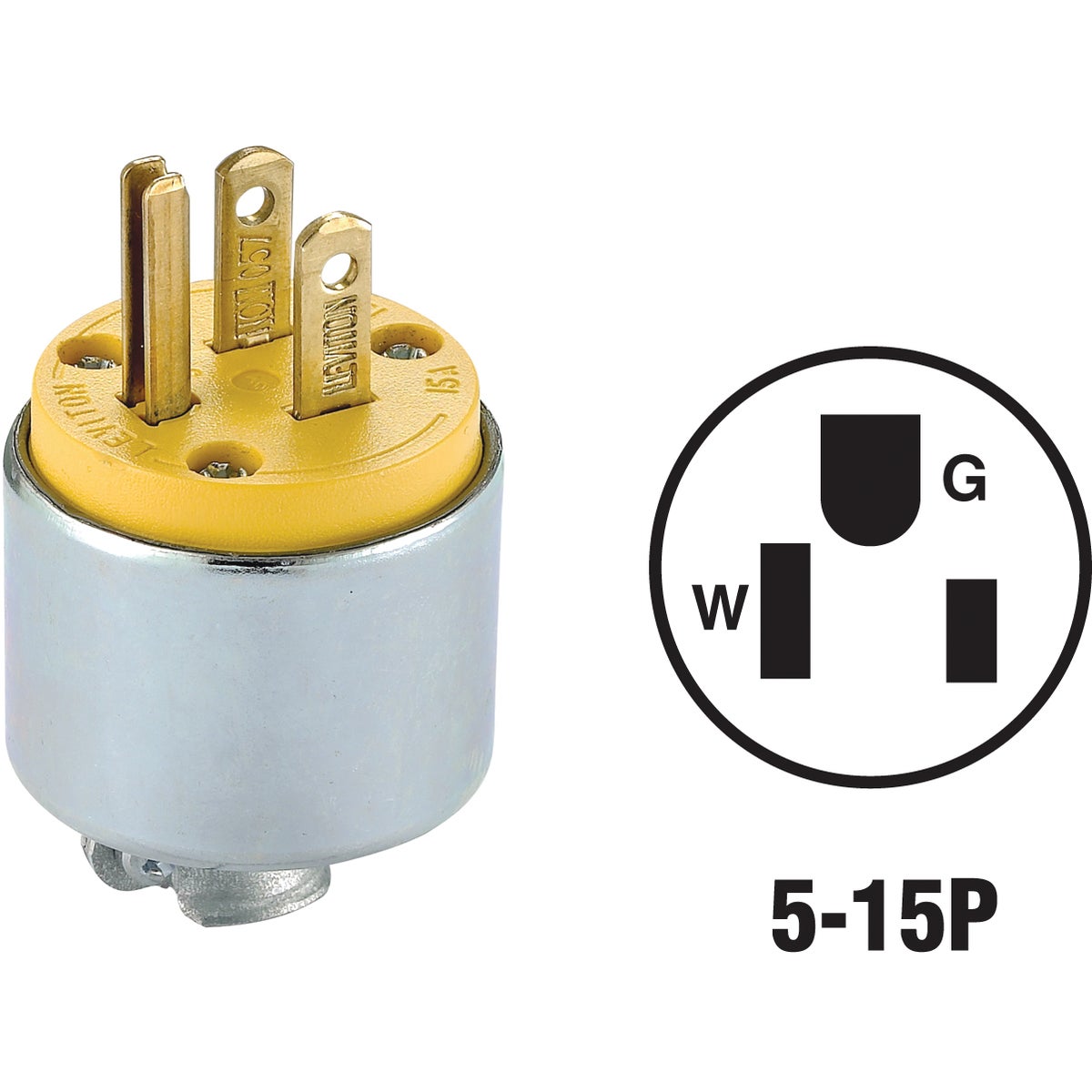 YEL ARMORED PLUG - 515PA by Leviton Mfg Co