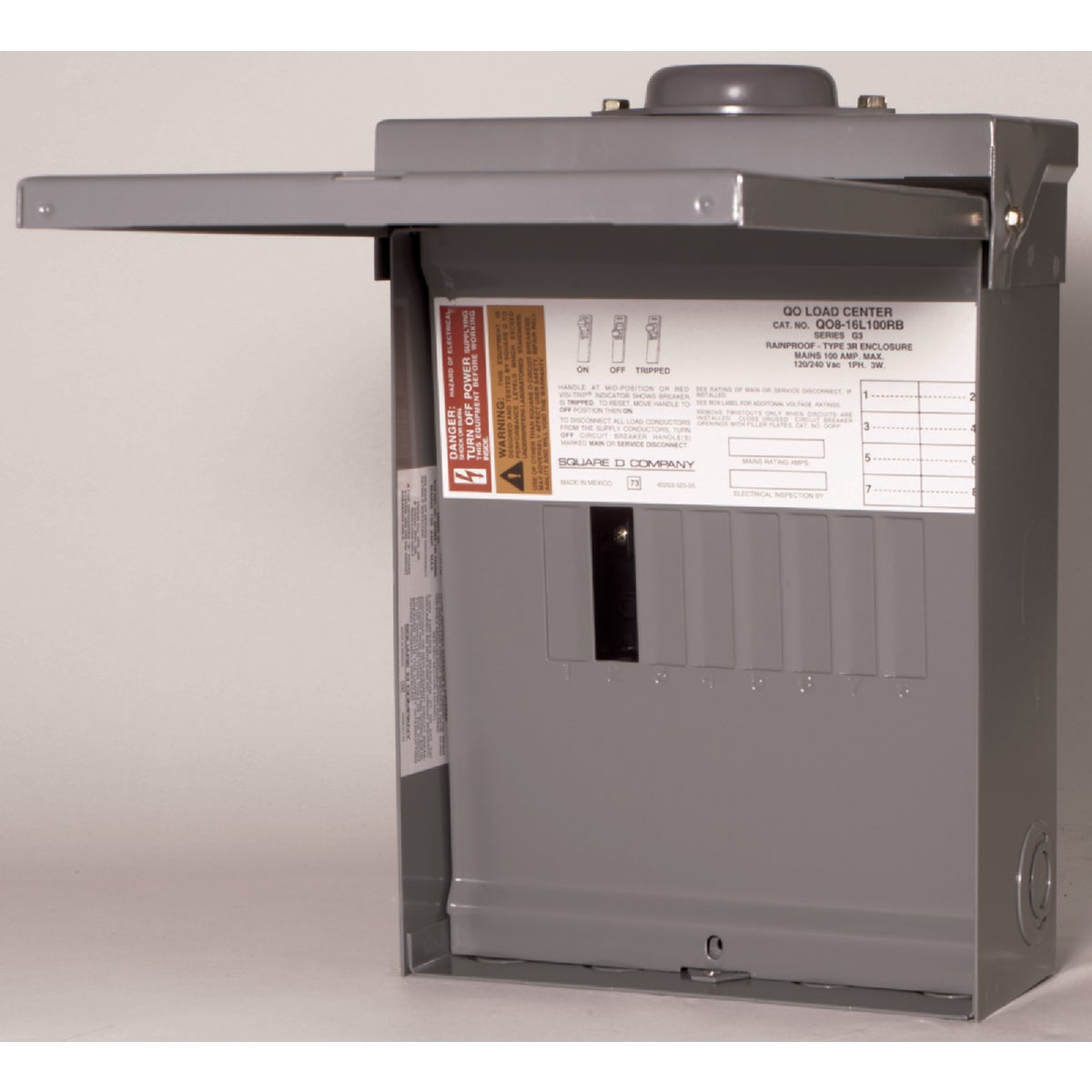 100A LOAD CENTER - QO816L100RBCP by Square D Co